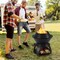 Black Alloy Fire Pit, Smokeless 3-in-1 Stove with Removable Ash Tray